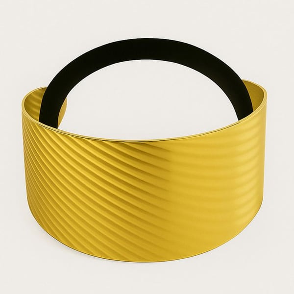 Hårsnodd - AVIZAR - Ribbad Manschett - Färg Svart - Elegant Accessoar - Bekväm