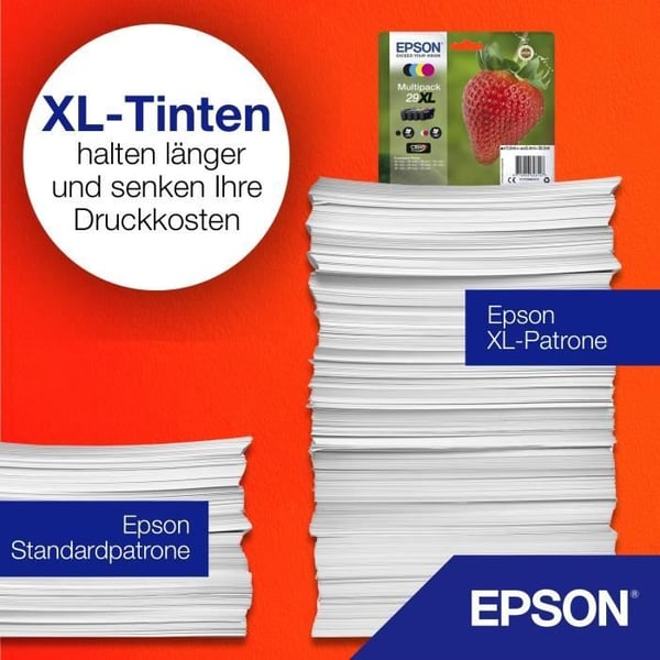 EPSON Multipack T2986 - Strawberry - Svart, Cyan, Magenta, Gul (C13T29864012)