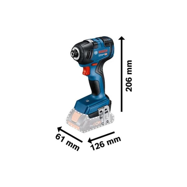 Slaghylsnyckel GDR 18 V-200 C CLICK/GO - BOSCH - med 2 batterier 18V 4.0 Ah - laddare - L boxx- 06019J2107