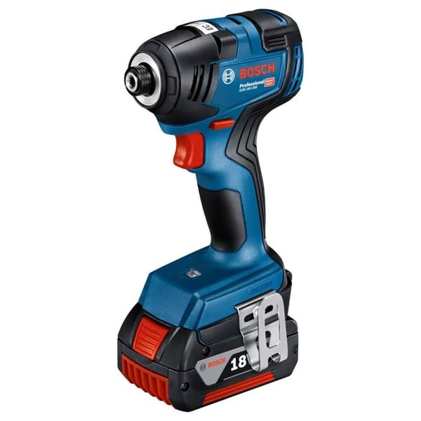 Slaghylsnyckel GDR 18 V-200 C CLICK/GO - BOSCH - med 2 batterier 18V 4.0 Ah - laddare - L boxx- 06019J2107