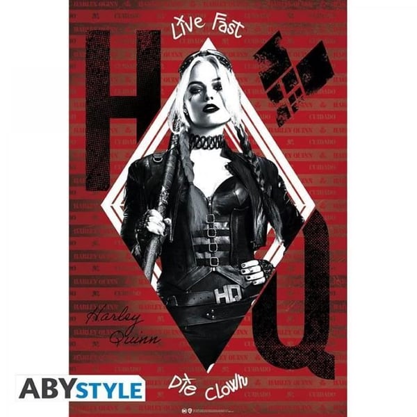 Affisch - DC COMICS - Harley Quinn - 91x61cm - Noir - Väggdekoration - Inomhus