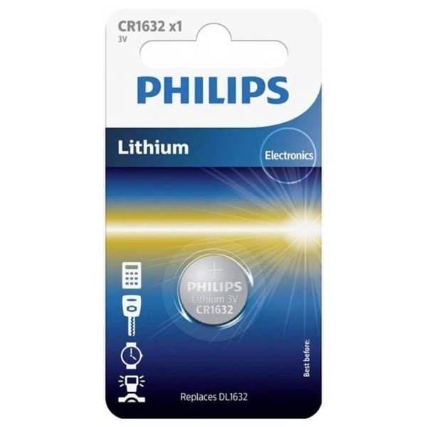 Philips Knappcellsbatteri CR 1632 3 V 1 st litium miniceller