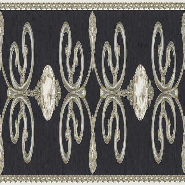 A.S. Creation barocktapet Endast Kanter 0,15 x 5 m svart