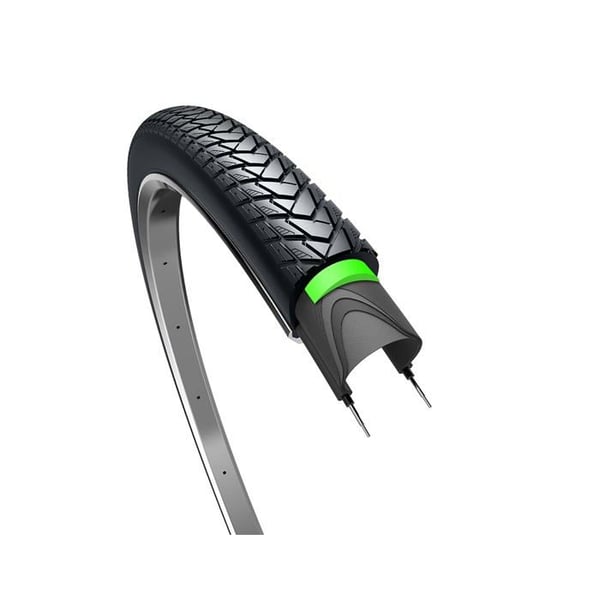 Elcykeldäck - Edge - 28 x 1.40 - 37-622 mm - Svart med reflex - Gummi - Traveler Protect