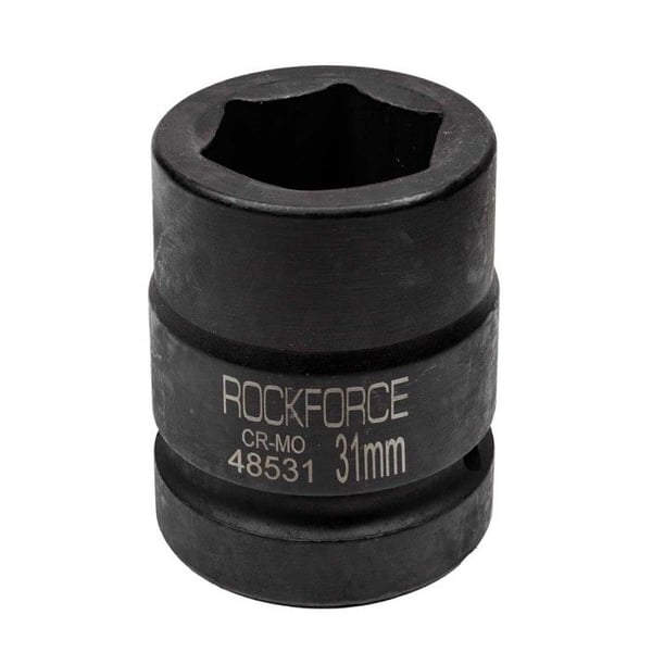 Slagskruvnyckel - Rockforce - 31 mm - 1" montering - 6-kant - CR-MO stål - Hög korrosionsbeständighet