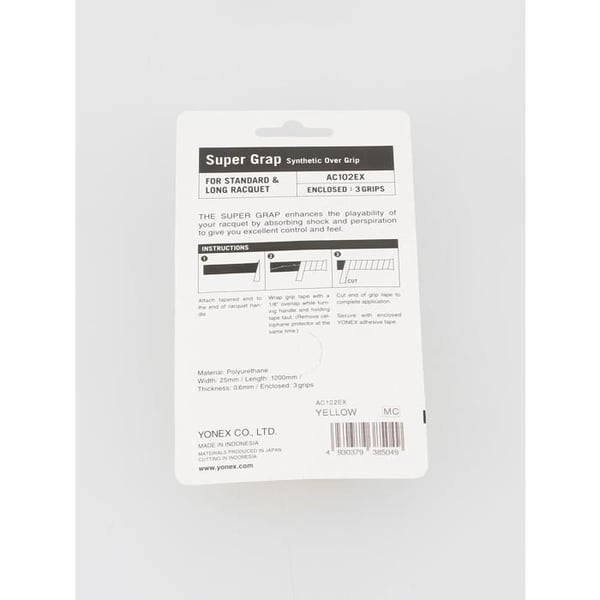 Surgrip - YONEX - AC102 - Gul - 25mm - 1200mm - 0.6mm