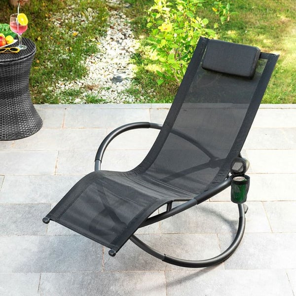 Soffa med lutning - InnovaGoods - Rockorb - Fällbar - Ergonomisk - Svart