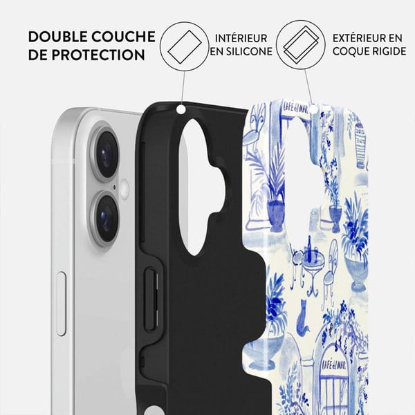 MagSafe-skal - BURGA - Apple iPhone 16 - Motif Sobremesa - Blå - Tough