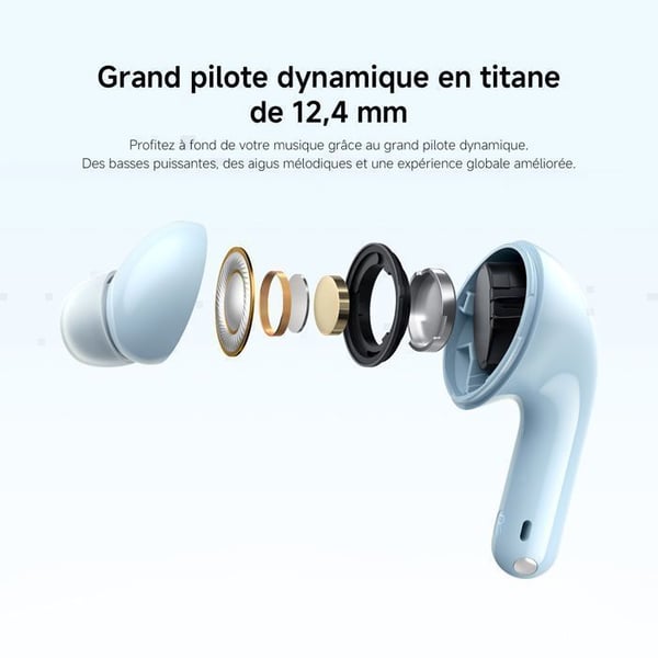 Xiaomi Redmi Buds 6 Lite trådlösa hörlurar Bluetooth med aktiv ljudreducering Vit