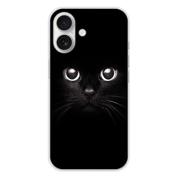 Tryckt silikonfodral som är kompatibelt med Apple iPhone 16 Cat Eyes