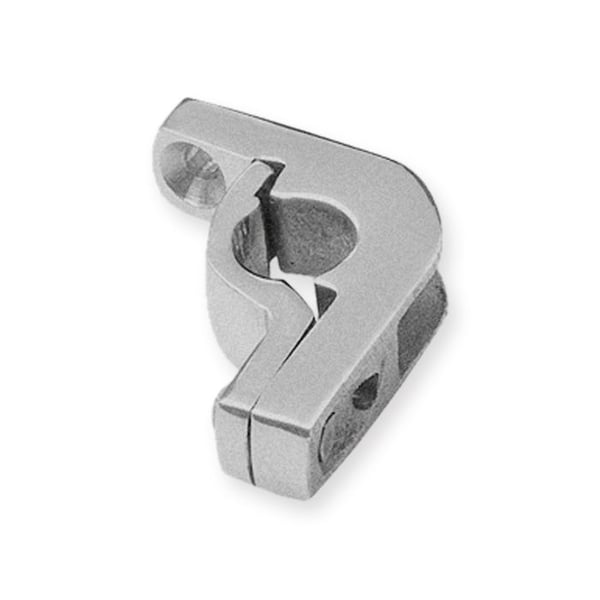 Ockhörn 36 x 10 x 40 mm matt förnicklad mässing 11 mm diameter Trappräcken Tillbehör Küberit