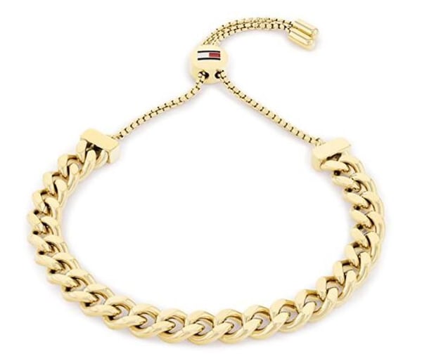 Anständig armband i förgyllt med rörliga kedjor 2780776