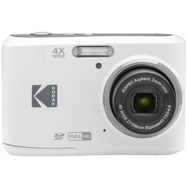 Kodak Pixpro FZ45 Friendly Zoom Digital Camera 16 Mill. pixel optisk zoom: 4 x vit Full HD-video, HDR-Vide