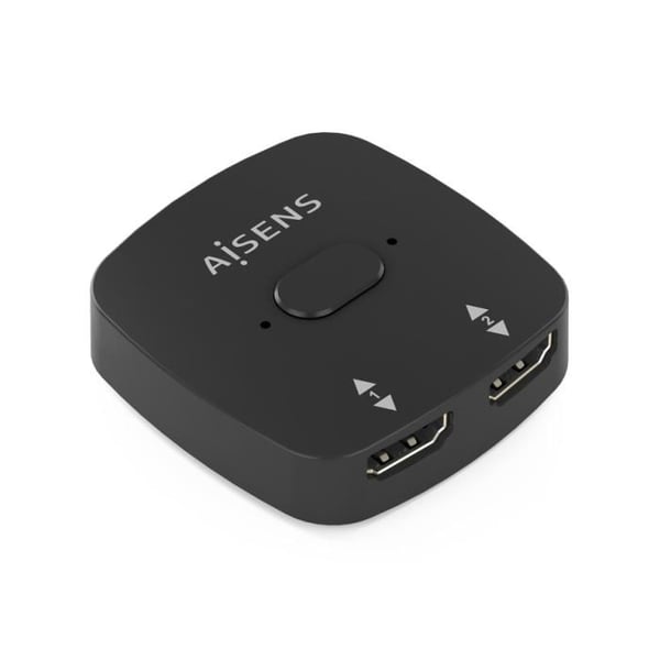 HDMI-switch - AISENS - 4K@60Hz - 2 Ingångar / 1 Utgång - Plug and Play - Svart