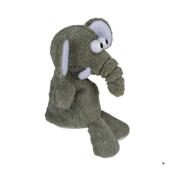 Plyschelefant med inspelningsfunktion som upprepar allt
