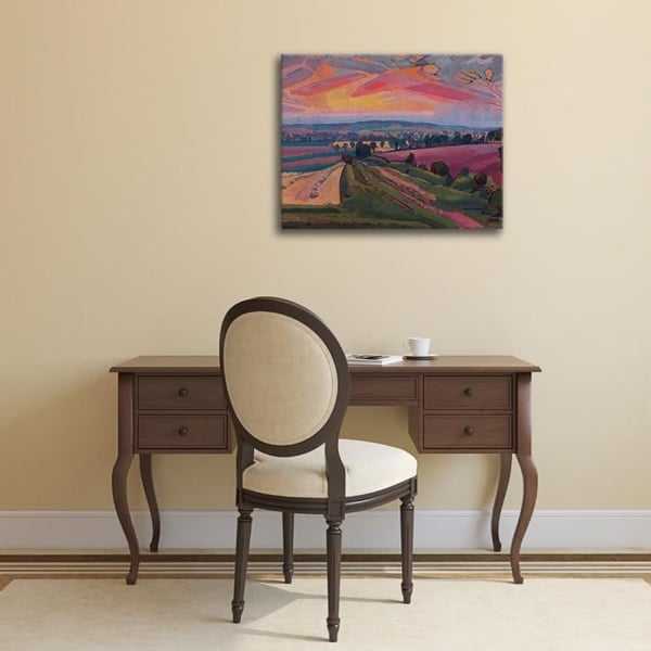 Legendarte - Målning, tryck på duk - The Icknield Way - Spencer Gore cm. 50x60