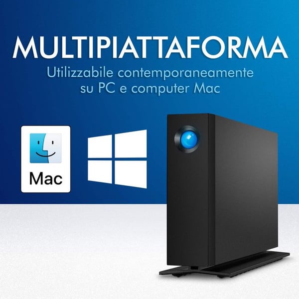 LaCie d2 Professional 16TB USB-C ekstern harddisk - Sort - USB-C