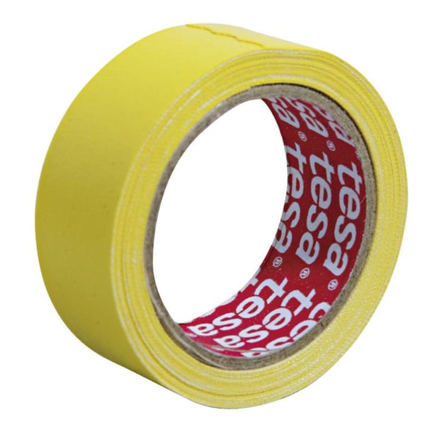 Självhäftande tejp - Tesa - Superresistent canvas - 2,75 m x 19 mm - Gul - Multifunktionell