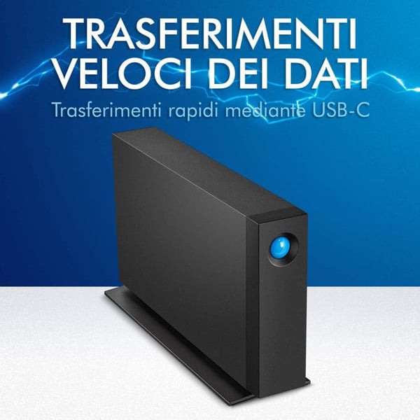 LaCie d2 Professional 16TB USB-C ekstern harddisk - Sort - USB-C