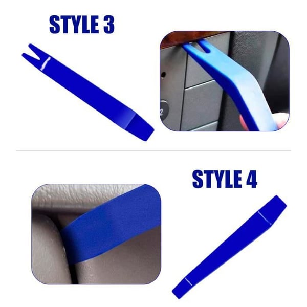 Afbryderværktøjer - Sæt til bilpanelklips - Gul - 4 PCS - Holdbar