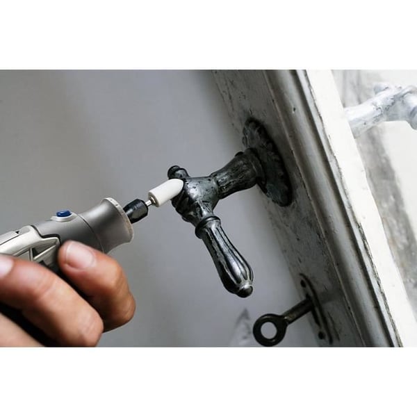 Set med 4 DREMEL 422 poleringsspetsar - Diameter 10 mm - För polering av plast och metall