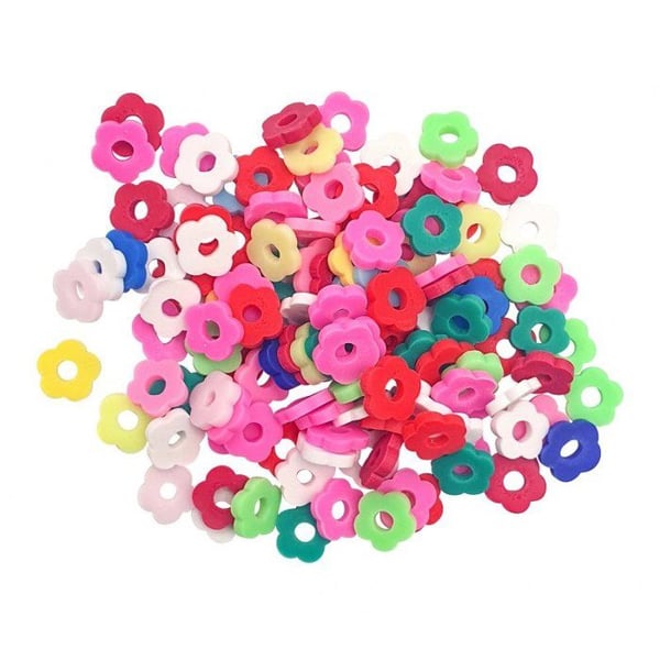MégaCréa DIY - Heishi-blommor 0,6 cm 40 g