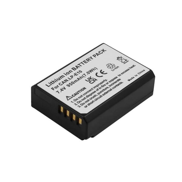 Li-ion batteri 7.4V för kamera, kompatibel med Canon EOS 1100D 950mAh
