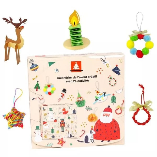 MégaCréa DIY - Kreativ adventskalender 24 fack