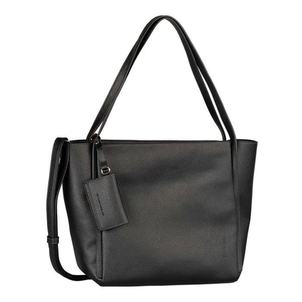 Shopperväska - TOM TAILOR - Amarea Zip Shopper L - Svart - Polyuretan - Dragkedja