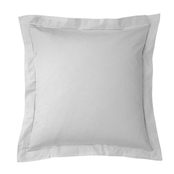 Kuddfodral i kammad percale av bomull "Julian" alla dimensioner 100% bomull - Julian Perle - Kuddfodral 65 x 65 cm med avslutning po'