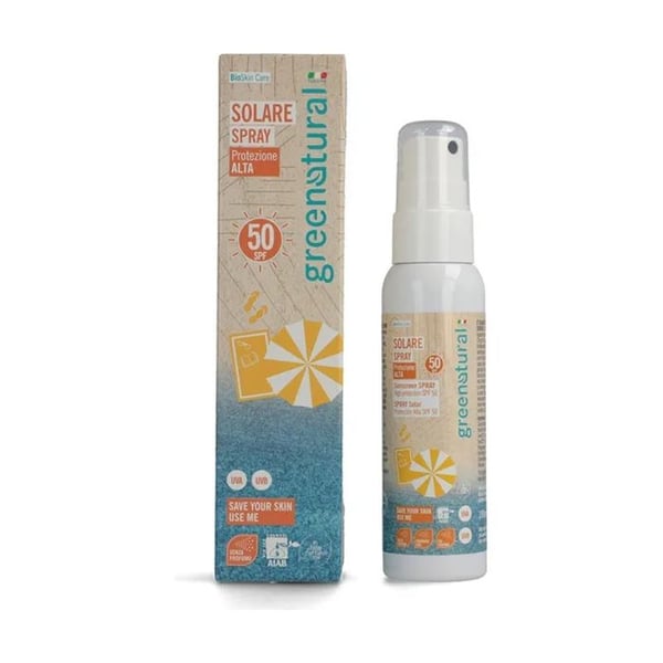 GREENATURAL - Solskyddsspray SPF 50 för vuxna 100 ml kräm
