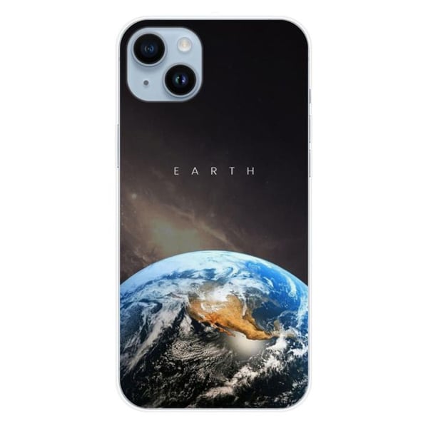 Siliconefodral - Kompatibel med Apple iPhone 14 Plus - design jord