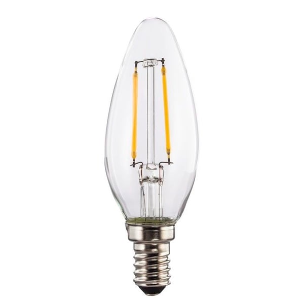 Ampoule filament LED, E14, 806lm ersättningsampoule ljus 60W, varm vit