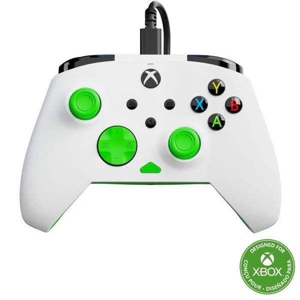 Spelkontroll - Xbox Series X|S, Xbox One och PC - Rematch Core - RGB - Trådbunden - Vit / Grön - TURTLE BEACH