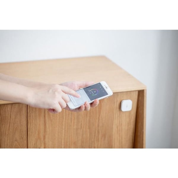 Temperatur- og fugtighedssensor - Aqara - TH-S02D - Hvid - Kompatibel med Apple HomeKit, Alexa, Google Home
