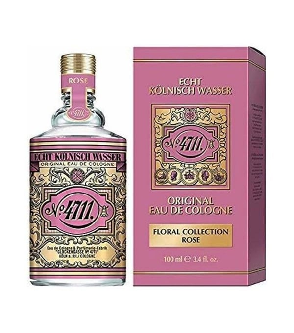 Unisex Parfume - 4711 - Floral Collection Rose - Eau de Cologne - 100 ml - Blomster noter