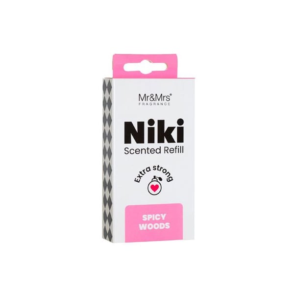 HR & MR FRAGRANCE RICARICA PROFUMERARE FÖR BIL NIKI SPICY WOODS
