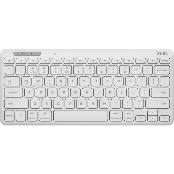 Trust LYRA Compact Wireless Keyboard - US, vit