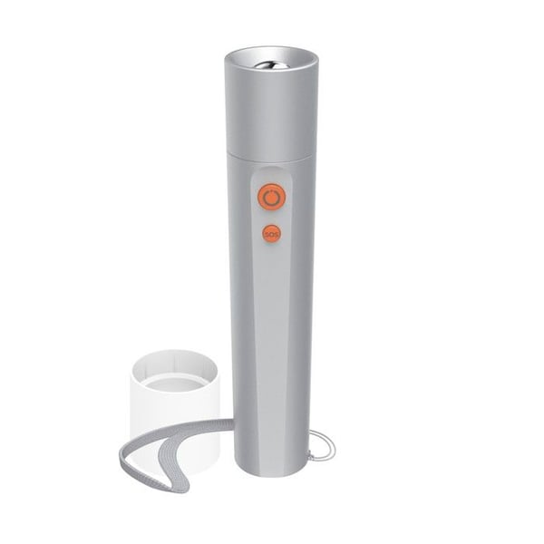 LED ficklampa "FL250", batteri, aluminium, 3 lägen + SOS