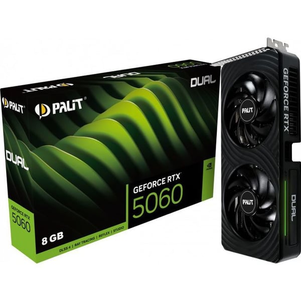 PALIT - Grafikkort - GeForce RTX 5060 - Dual - 8 Go