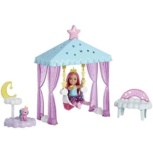 Coffret Barbie - BARBIE - Huvudet i Stjärnorna - Chelsea-docka - Tillbehör - Enhörningskattunge