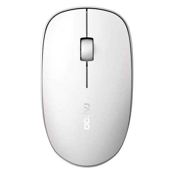 Trådlös optisk mus - RAPOO - M200 Silent - Vit - 2,4GHz/BT 3.0/BT 4.0 - Tyst
