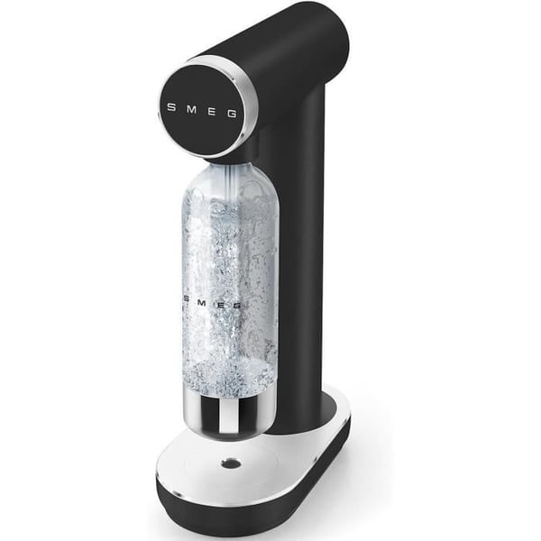 Soda Maskin - Smeg - SKC01BLM - Matt Svart - Rotationskontrollknapp - Flaska 800 ml