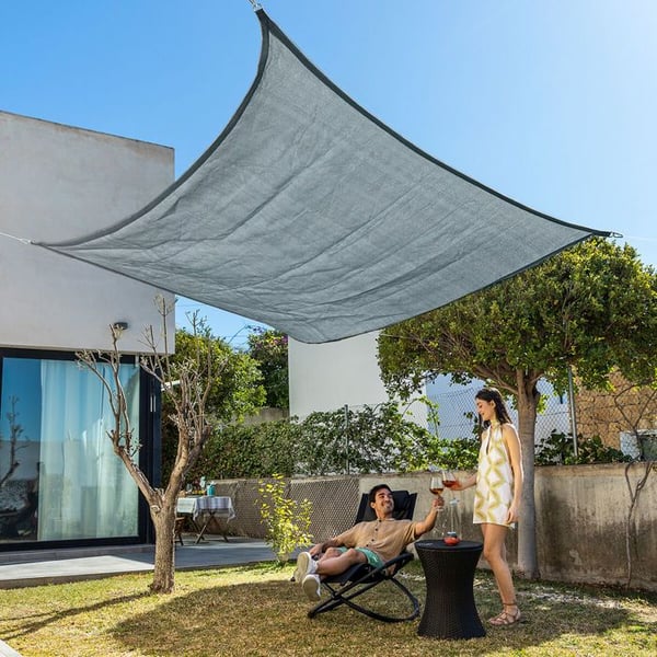 Shazail InnovaGoods Rektangulära Shade Segel 2 x 3 m - Grå