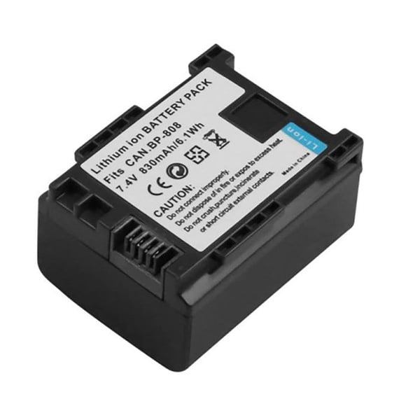 Batteri 7.4V 830mAh Videokamera Kompatibel Canon BP-808 BP-807