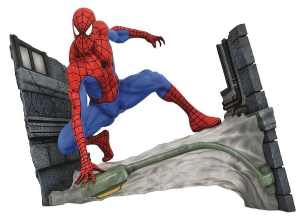 Miniatyr Spider-Man figurväv PVC Gallery Diorama