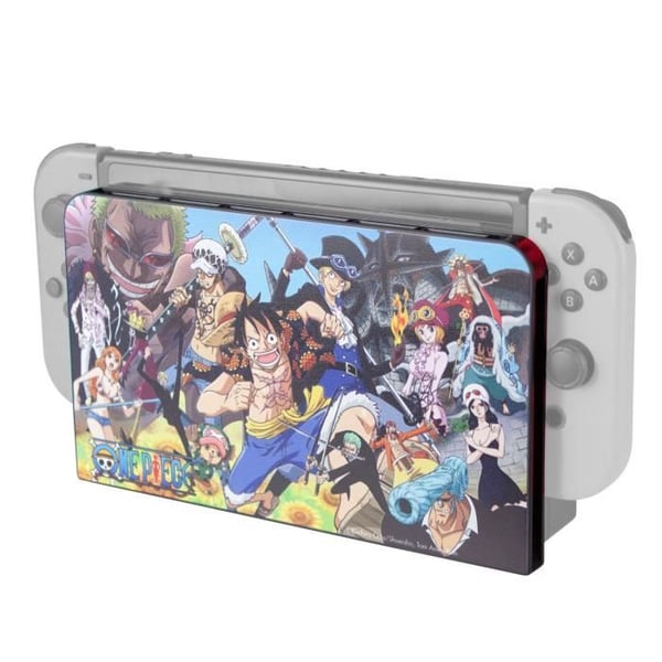 Dockskydd - Nintendo Switch - One Piece - Skydd - 6 platser - Svart
