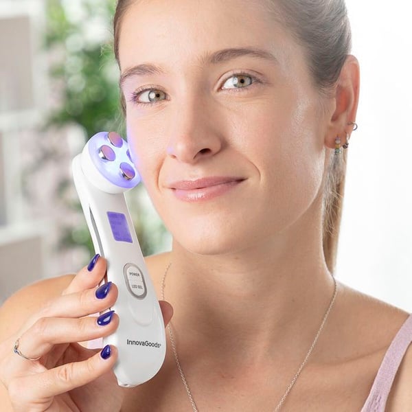 Sats kosmetik - Rice InnovaGoods - Reparerande behandling paket - Serum 30 ml - Kräm 50 ml - Ansiktsmassager
