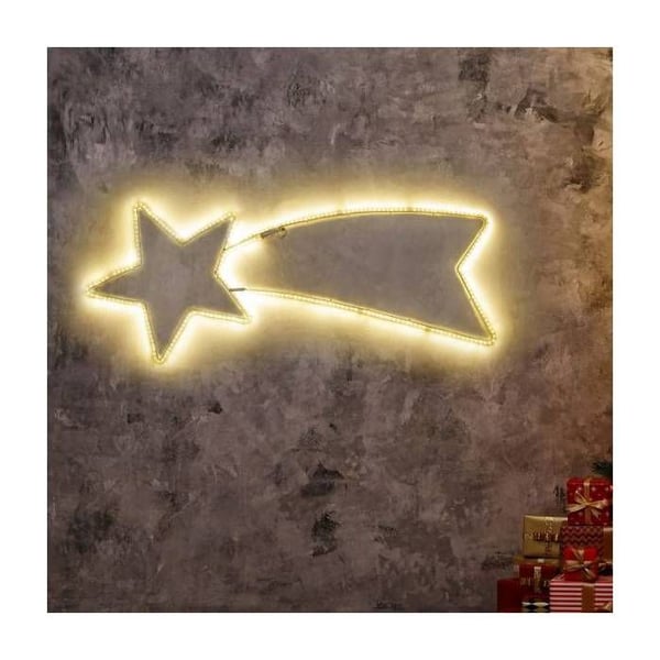 Lysende stjerneskud flash 288 LED varm hvid 100CM IP44 24V Lotti