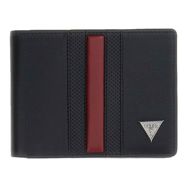 GUESS Svart läderplånbok för män - Torino Bifold Wallet M 331273